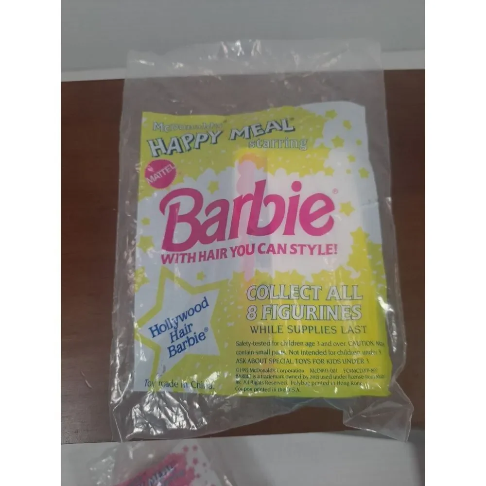 Set Of 3 NEW BARBIE McDonald's Happy Meal Toy 1992, 1999, 1992.‎ Chic, Romantic